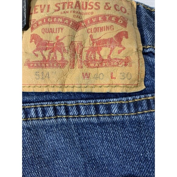 Levi’s 514 Straight Leg Mens Jeans 40x30 - Picture 4 of 7